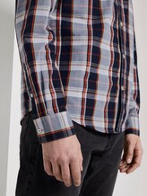 Kariertes Hemd - Männer - navy red check Kariertes Hemd - Männer - navy red check - 10 - TOM TAILOR