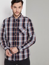 Kariertes Hemd - Männer - navy red check Kariertes Hemd - Männer - navy red check - 5 - TOM TAILOR
