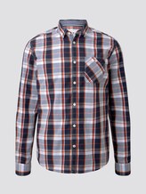 Kariertes Hemd - Männer - navy red check Kariertes Hemd - Männer - navy red check - 7 - TOM TAILOR