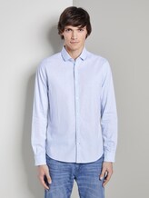 Overhemd met textuur - Mannen - light blue diamond structure Overhemd met textuur - Mannen - light blue diamond structure - 1 - TOM TAILOR