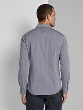 Strukturiertes Hemd - Männer - navy small diamond structure Strukturiertes Hemd - Männer - navy small diamond structure - 2 - TOM TAILOR