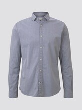 Strukturiertes Hemd - Männer - navy small diamond structure Strukturiertes Hemd - Männer - navy small diamond structure - 7 - TOM TAILOR