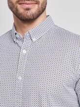 Gemustertes Hemd - Männer - white navy geometric design Gemustertes Hemd - Männer - white navy geometric design - 9 - TOM TAILOR