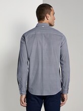 Patterned shirt - Men - white navy zick zack design Patterned shirt - Men - white navy zick zack design - 2 - TOM TAILOR