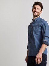 Gemustertes Hemd - Männer - navy lightblue zickzack design Gemustertes Hemd - Männer - navy lightblue zickzack design - 5 - TOM TAILOR
