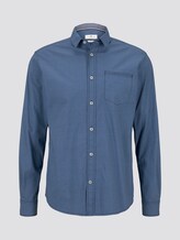 Gemustertes Hemd - Männer - navy lightblue zickzack design Gemustertes Hemd - Männer - navy lightblue zickzack design - 7 - TOM TAILOR