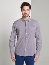 Patterned shirt - Men - white red geometrical design Patterned shirt - Men - white red geometrical design - 1 - TOM TAILOR