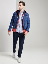 Strukturiertes Kurzarmhemd mit Streifen - Männer - light blue white dobby stripe Strukturiertes Kurzarmhemd mit Streifen - Männer - light blue white dobby stripe - 3 - TOM TAILOR
