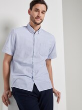 Strukturiertes Kurzarmhemd mit Streifen - Männer - light blue white dobby stripe Strukturiertes Kurzarmhemd mit Streifen - Männer - light blue white dobby stripe - 5 - TOM TAILOR