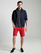 Strukturiertes Kurzarmhemd mit Streifen - Männer - navy light blue dobby stripe Strukturiertes Kurzarmhemd mit Streifen - Männer - navy light blue dobby stripe - 3 - TOM TAILOR