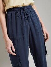 Nena & Larissa: Soft cargo trousers in a utility look - Women - Real Navy Blue Nena & Larissa: Soft cargo trousers in a utility look - Women - Real Navy Blue - 10 - TOM TAILOR Denim