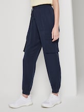 Nena & Larissa: Soft cargo trousers in a utility look - Women - Real Navy Blue Nena & Larissa: Soft cargo trousers in a utility look - Women - Real Navy Blue - 11 - TOM TAILOR Denim