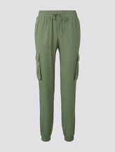 Nena & Larissa: Soft cargo trousers in a utility look - Women - dull moss green Nena & Larissa: Soft cargo trousers in a utility look - Women - dull moss green - 7 - TOM TAILOR Denim