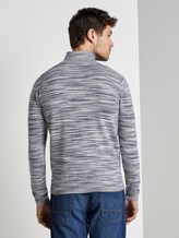 Feine Strickjacke - Männer - offwhite navy heather yarn Feine Strickjacke - Männer - offwhite navy heather yarn - 2 - TOM TAILOR