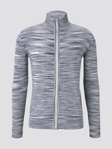 Feine Strickjacke - Männer - offwhite navy heather yarn Feine Strickjacke - Männer - offwhite navy heather yarn - 7 - TOM TAILOR