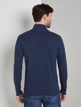 Feine Strickjacke - Männer - navy blue heather yarn Feine Strickjacke - Männer - navy blue heather yarn - 2 - TOM TAILOR