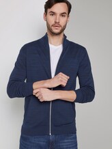Feine Strickjacke - Männer - navy blue heather yarn Feine Strickjacke - Männer - navy blue heather yarn - 5 - TOM TAILOR