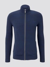 Feine Strickjacke - Männer - navy blue heather yarn Feine Strickjacke - Männer - navy blue heather yarn - 7 - TOM TAILOR