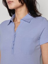 Basic polo shirt met borstzak - Vrouwen - Parisienne Blue Basic polo shirt met borstzak - Vrouwen - Parisienne Blue - 9 - TOM TAILOR