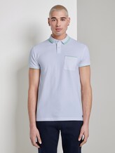 Poloshirt mit Kontraststreifen - Männer - White Poloshirt mit Kontraststreifen - Männer - White - 1 - TOM TAILOR Denim