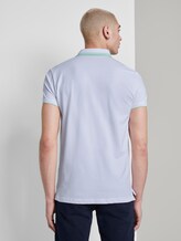 Poloshirt mit Kontraststreifen - Männer - White Poloshirt mit Kontraststreifen - Männer - White - 2 - TOM TAILOR Denim