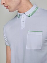 Poloshirt mit Kontraststreifen - Männer - White Poloshirt mit Kontraststreifen - Männer - White - 9 - TOM TAILOR Denim