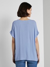 Blusenshirt mit Turn-Ups - Frauen - fresh light blue Blusenshirt mit Turn-Ups - Frauen - fresh light blue - 2 - TOM TAILOR Denim