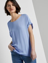 Blusenshirt mit Turn-Ups - Frauen - fresh light blue Blusenshirt mit Turn-Ups - Frauen - fresh light blue - 5 - TOM TAILOR Denim