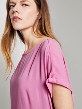 Blusenshirt mit Turn-Ups - Frauen - bright pink Blusenshirt mit Turn-Ups - Frauen - bright pink - 9 - TOM TAILOR Denim