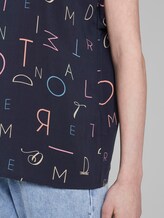 Blusenshirt mit Turn-Ups - Frauen - navy letter print Blusenshirt mit Turn-Ups - Frauen - navy letter print - 10 - TOM TAILOR Denim