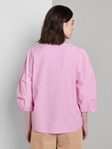 Bluse mit Ballonärmeln - Frauen - bright pink chambray Bluse mit Ballonärmeln - Frauen - bright pink chambray - 2 - TOM TAILOR Denim