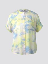Kurzarm Blusenshirt im Batik-Look - Frauen - yellow rose batik print Kurzarm Blusenshirt im Batik-Look - Frauen - yellow rose batik print - 7 - TOM TAILOR Denim