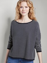 Gepunkteter Strickpullover - Frauen - Sky Captain Blue Gepunkteter Strickpullover - Frauen - Sky Captain Blue - 5 - TOM TAILOR