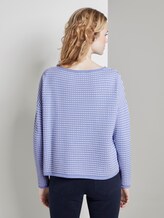 Gepunkteter Strickpullover - Frauen - Parisienne Blue Gepunkteter Strickpullover - Frauen - Parisienne Blue - 2 - TOM TAILOR