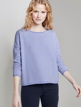 Gepunkteter Strickpullover - Frauen - Parisienne Blue Gepunkteter Strickpullover - Frauen - Parisienne Blue - 5 - TOM TAILOR