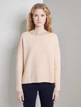 Gepunkteter Strickpullover - Frauen - soft vanilla Gepunkteter Strickpullover - Frauen - soft vanilla - 1 - TOM TAILOR