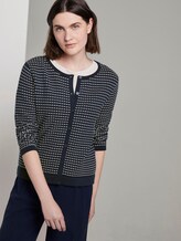 Gepunkteter Cardigan - Frauen - Sky Captain Blue Gepunkteter Cardigan - Frauen - Sky Captain Blue - 5 - TOM TAILOR