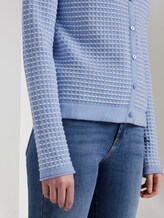 Gepunkteter Cardigan - Frauen - Parisienne Blue Gepunkteter Cardigan - Frauen - Parisienne Blue - 10 - TOM TAILOR
