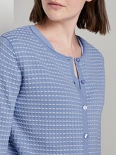 Gepunkteter Cardigan - Frauen - Parisienne Blue Gepunkteter Cardigan - Frauen - Parisienne Blue - 9 - TOM TAILOR