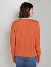 Getextureerde trui - Vrouwen - fruity melon orange Getextureerde trui - Vrouwen - fruity melon orange - 2 - TOM TAILOR