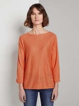 Schlichter Pullover - Frauen - fruity melon orange Schlichter Pullover - Frauen - fruity melon orange - 1 - TOM TAILOR