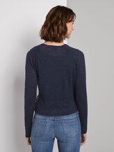 Cardigan zum Wickeln - Frauen - Sky Captain Blue Cardigan zum Wickeln - Frauen - Sky Captain Blue - 2 - TOM TAILOR