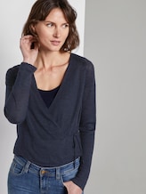 Cardigan zum Wickeln - Frauen - Sky Captain Blue Cardigan zum Wickeln - Frauen - Sky Captain Blue - 5 - TOM TAILOR