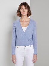 Cardigan zum Wickeln - Frauen - Parisienne Blue Cardigan zum Wickeln - Frauen - Parisienne Blue - 1 - TOM TAILOR