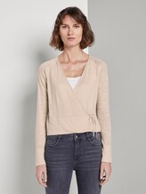 Cardigan zum Wickeln - Frauen - soft vanilla Cardigan zum Wickeln - Frauen - soft vanilla - 1 - TOM TAILOR
