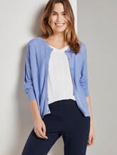 Lockerer Cardigan - Frauen - Parisienne Blue Lockerer Cardigan - Frauen - Parisienne Blue - 5 - TOM TAILOR