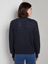 Cardigan mit Ballon-Ärmeln - Frauen - Sky Captain Blue Cardigan mit Ballon-Ärmeln - Frauen - Sky Captain Blue - 2 - TOM TAILOR