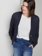 Cardigan mit Ballon-Ärmeln - Frauen - Sky Captain Blue Cardigan mit Ballon-Ärmeln - Frauen - Sky Captain Blue - 5 - TOM TAILOR