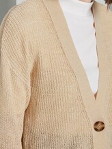Cardigan with balloon sleeves - Women - soft vanilla Cardigan with balloon sleeves - Women - soft vanilla - 10 - TOM TAILOR