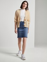 Cardigan with balloon sleeves - Women - soft vanilla Cardigan with balloon sleeves - Women - soft vanilla - 3 - TOM TAILOR